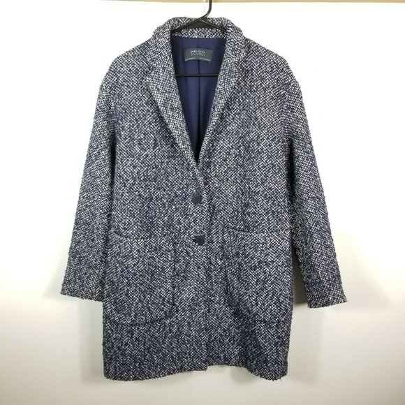 herringbone coat women's zara